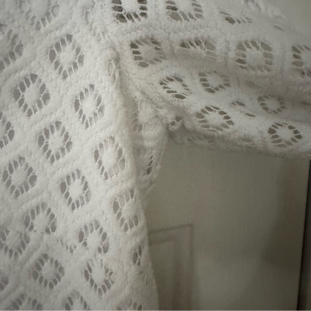 Lilly Pulitzer Mara Resort White Paradise Island Engineered Lace Dress Medium - Picture 8 of 14